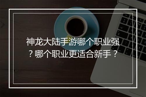 神龙大陆手游哪个职业强？哪个职业更适合新手？