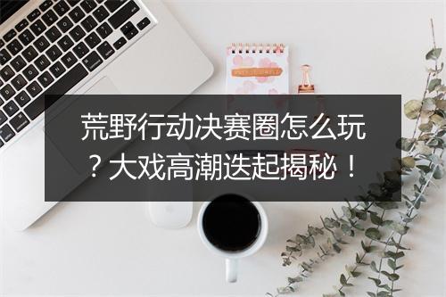 荒野行动决赛圈怎么玩？大戏高潮迭起揭秘！