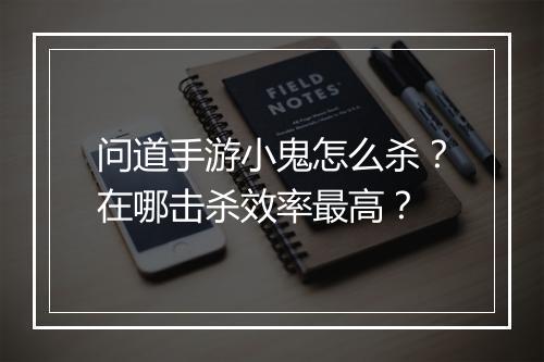 问道手游小鬼怎么杀？在哪击杀效率最高？