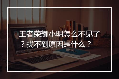 王者荣耀小明怎么不见了？找不到原因是什么？