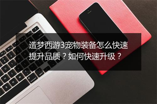 造梦西游3宠物装备怎么快速提升品质?如何快速升级?