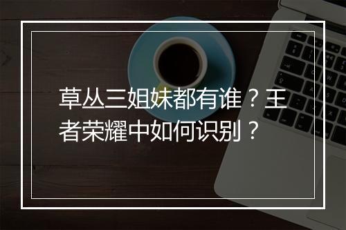 草丛三姐妹都有谁？王者荣耀中如何识别？