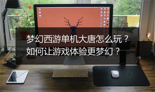 梦幻西游单机大唐怎么玩?如何让游戏体验更梦幻?