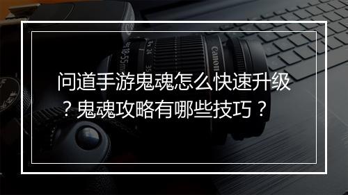 问道手游鬼魂怎么快速升级？鬼魂攻略有哪些技巧？