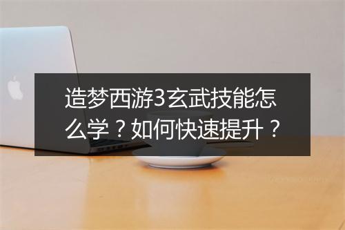 造梦西游3玄武技能怎么学？如何快速提升？