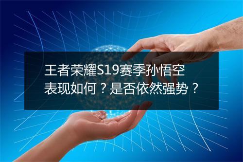 王者荣耀S19赛季孙悟空表现如何？是否依然强势？