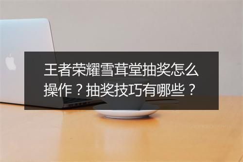 王者荣耀雪茸堂抽奖怎么操作？抽奖技巧有哪些？