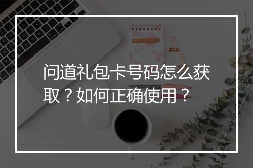 问道礼包卡号码怎么获取？如何正确使用？