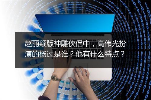 赵丽颖版神雕侠侣中，高伟光扮演的杨过是谁？他有什么特点？