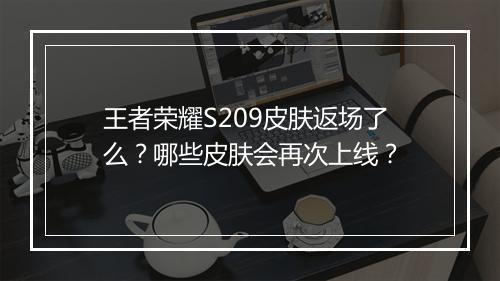 王者荣耀S209皮肤返场了么？哪些皮肤会再次上线？
