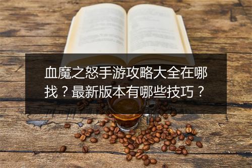 血魔之怒手游攻略大全在哪找？最新版本有哪些技巧？