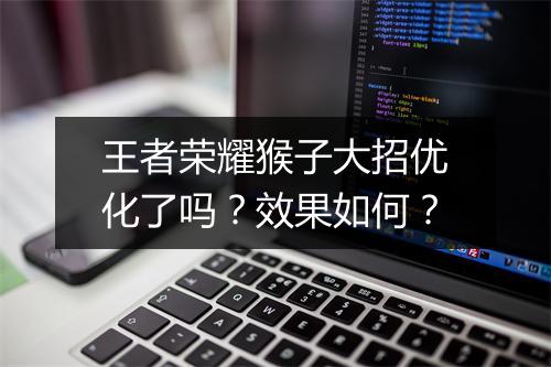 王者荣耀猴子大招优化了吗？效果如何？