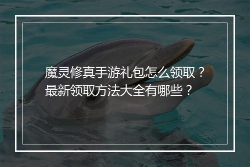 魔灵修真手游礼包怎么领取？最新领取方法大全有哪些？