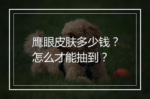 鹰眼皮肤多少钱？怎么才能抽到？