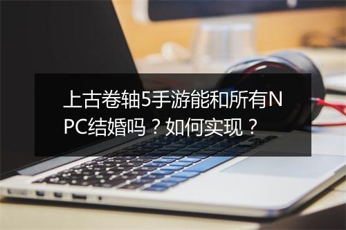 上古卷轴5手游能和所有NPC结婚吗？如何实现？