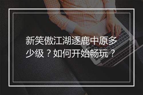 新笑傲江湖逐鹿中原多少级？如何开始畅玩？