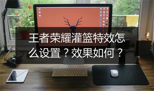 王者荣耀灌篮特效怎么设置？效果如何？