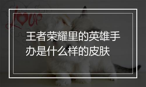 王者荣耀里的英雄手办是什么样的皮肤