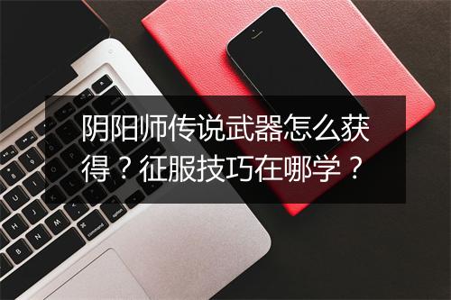 阴阳师传说武器怎么获得？征服技巧在哪学？