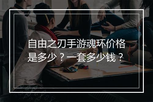 自由之刃手游魂环价格是多少？一套多少钱？