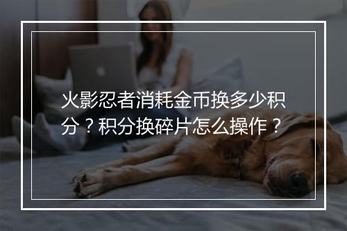火影忍者消耗金币换多少积分？积分换碎片怎么操作？