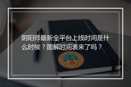 阴阳师最新全平台上线时间是什么时候？图解时间表来了吗？
