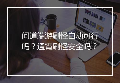问道端游刷怪自动可行吗？通宵刷怪安全吗？