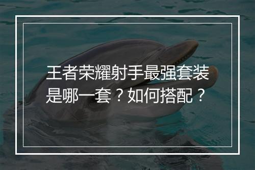 王者荣耀射手最强套装是哪一套？如何搭配？