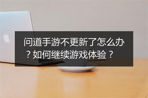 问道手游不更新了怎么办？如何继续游戏体验？
