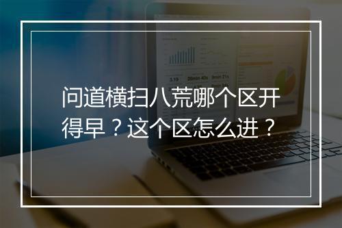 问道横扫八荒哪个区开得早？这个区怎么进？