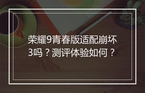 荣耀9青春版适配崩坏3吗?测评体验如何?