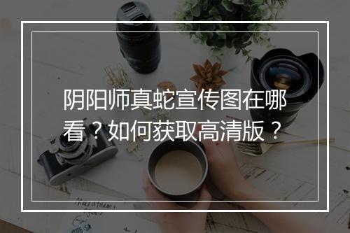 阴阳师真蛇宣传图在哪看?如何获取高清版?