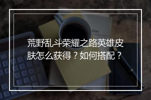 荒野乱斗荣耀之路英雄皮肤怎么获得？如何搭配？