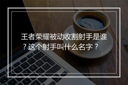 王者荣耀被动收割射手是谁？这个射手叫什么名字？