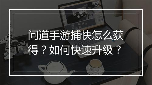 问道手游捕快怎么获得？如何快速升级？