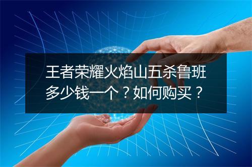 王者荣耀火焰山五杀鲁班多少钱一个？如何购买？