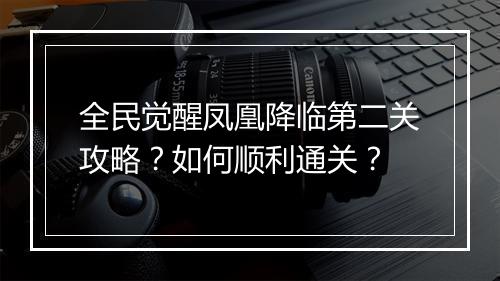全民觉醒凤凰降临第二关攻略?如何顺利通关?